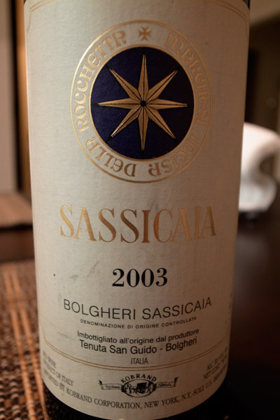 Tenuta San Guido Bolgheri Sassicaia Wein